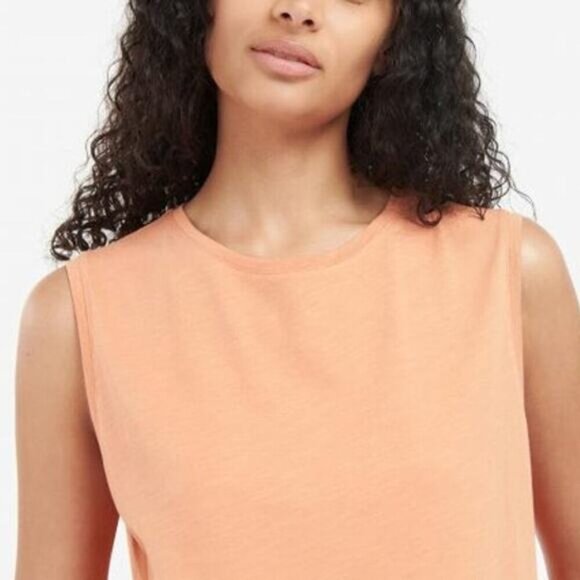 NWT BARBOUR Willow Fit & Flare Peplum Cotton Top Sz 10 Peach Tree - Picture 3 of 8